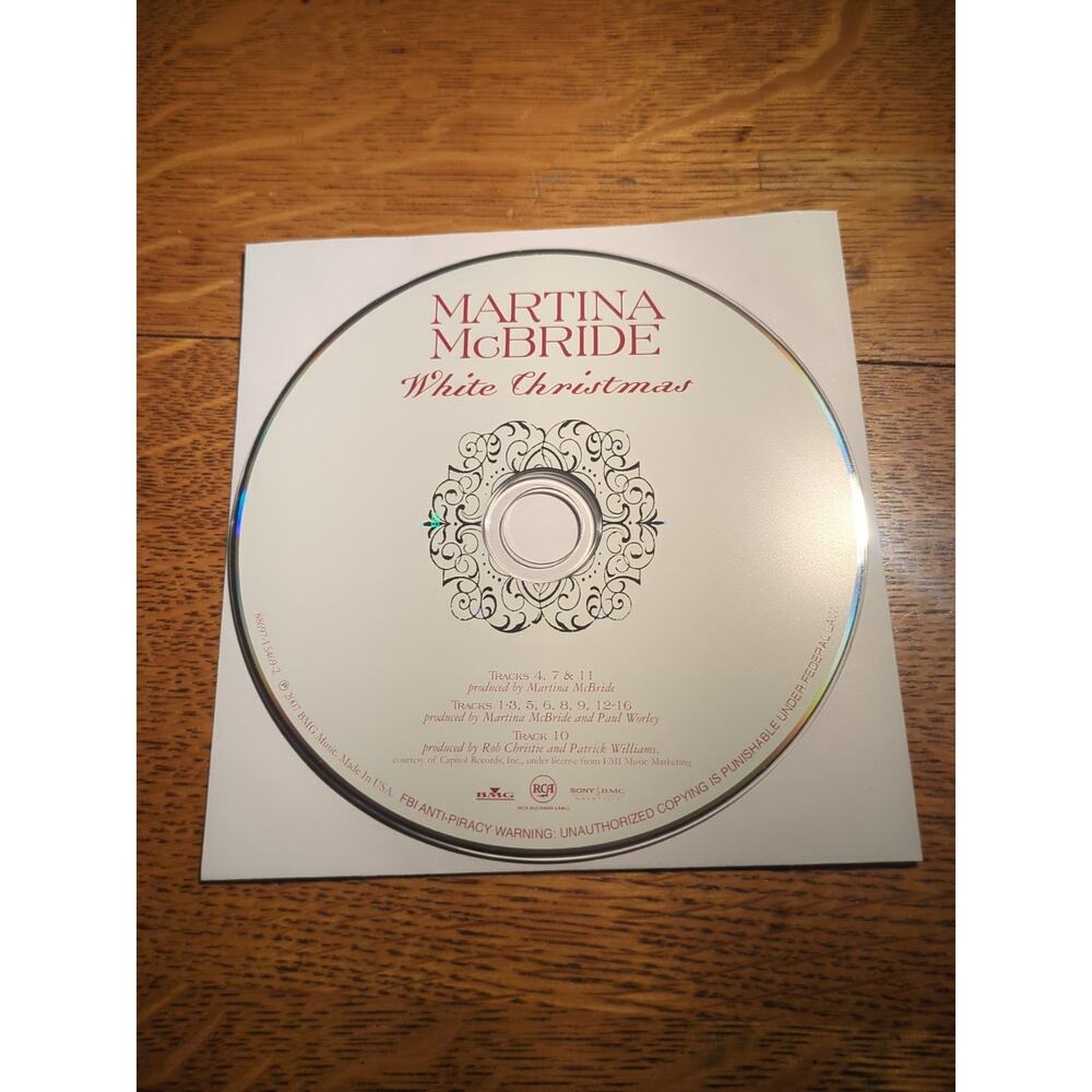 White Christmas [Red] by Martina McBride CD Disc Only